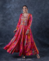 Multi Print Jacket-Kurta Set