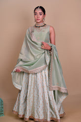 Mint Green Begum Lehenga