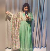 Mint Green Anarkali & Jacket set