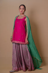 Rani pink sharara set