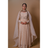 Ivory white Anarkali & Jacket set