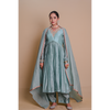 Navy Blue Chanderi Anarkali