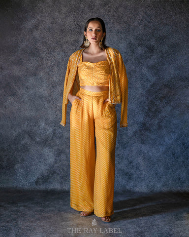 Mustard Yellow Pants Set
