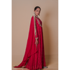 Red Anarkali set