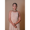 Ivory white Anarkali & Jacket set