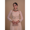 Ivory white Anarkali & Jacket set
