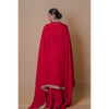 Red Anarkali set