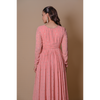 Peach Anarkali & jacket set