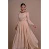 Ivory white Anarkali & Jacket set