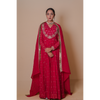 Red Anarkali set