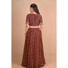 Mocha Brown Lehenga & Jacket Set