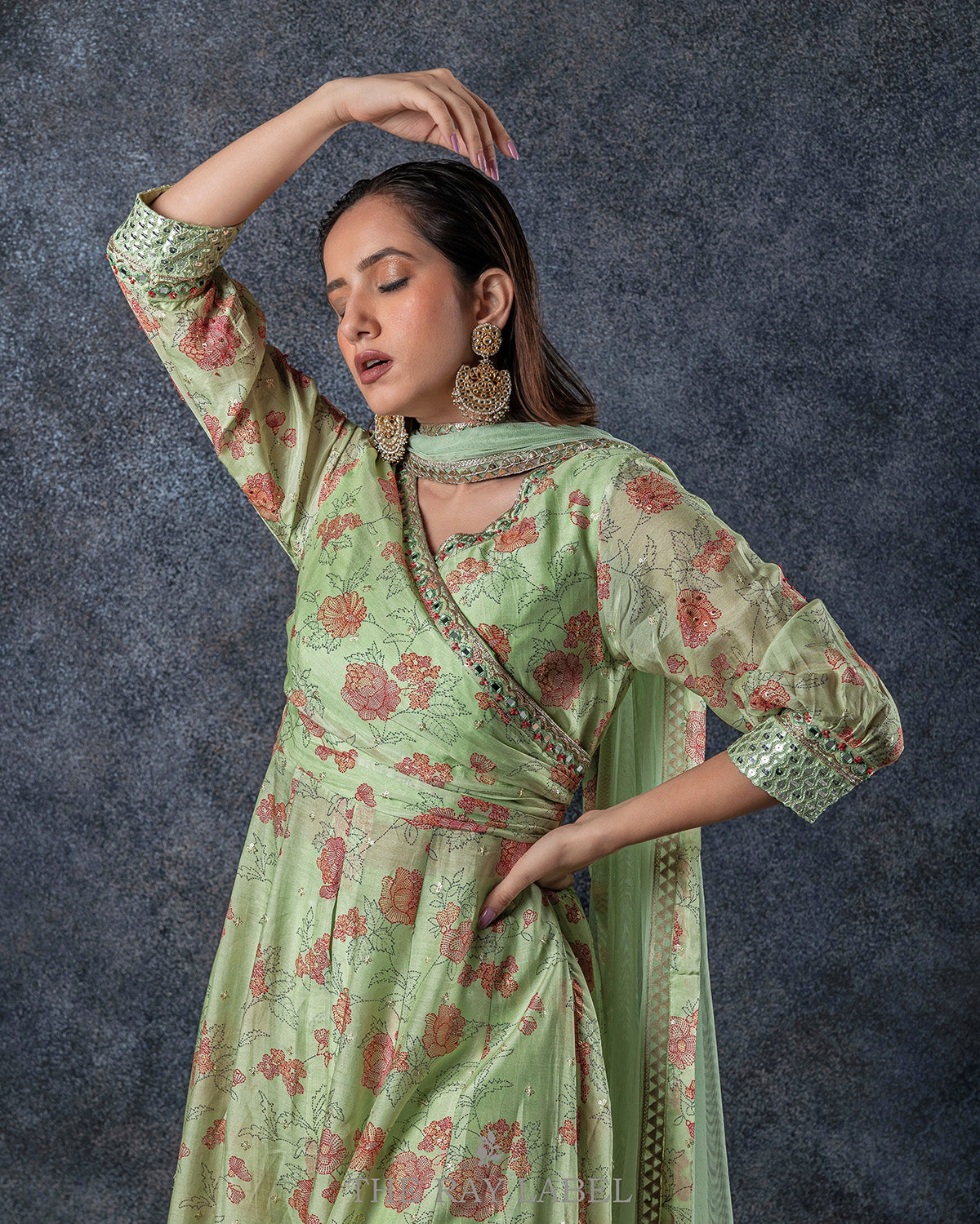 Mint Green Chikankari Sharara Set