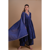 Navy Blue Chanderi Anarkali