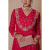 Red Anarkali set