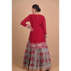 Maroon Begum lehenga set