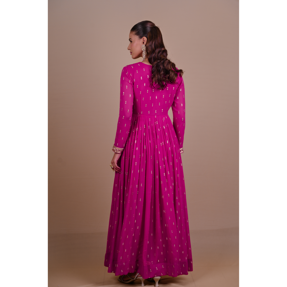 Rani Pink Anarkali set