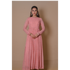 Peach Anarkali & jacket set