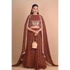 Mocha Brown Lehenga & Jacket Set