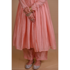 Peach Chanderi Anarkali