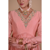 Peach Chanderi Anarkali