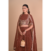 Mocha Brown Lehenga & Jacket Set