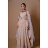 Ivory white Anarkali & Jacket set