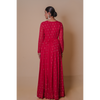Red Anarkali set