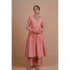 Peach Chanderi Anarkali