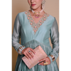Skyblue Chanderi Anarkali