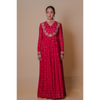 Red Anarkali set