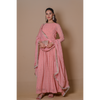 Peach Anarkali & jacket set