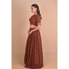 Mocha Brown Lehenga & Jacket Set