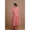 Peach Chanderi Anarkali