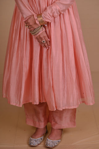 Sitara Peach Anarkali