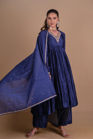 Sitara Navy Blue Anarkali