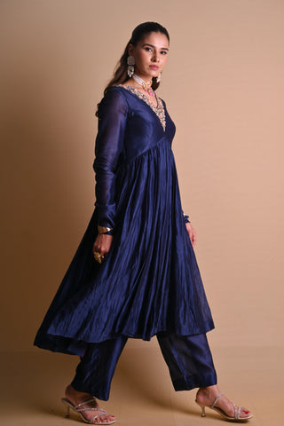 Sitara Navy Blue Anarkali
