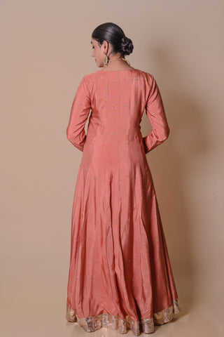 Peach Angrakha set