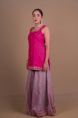 Rani pink sharara set