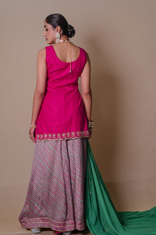 Rani pink sharara set